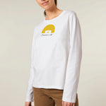 Women's long-sleeved organic cotton T-shirt "Bayadère"