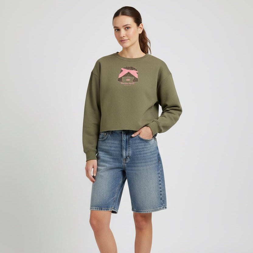 Sudadera con capucha Cropissime para mujer de "Jeanne" en algodón orgánico