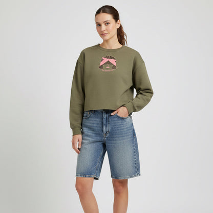 Sudadera con capucha Cropissime para mujer de "Jeanne" en algodón orgánico