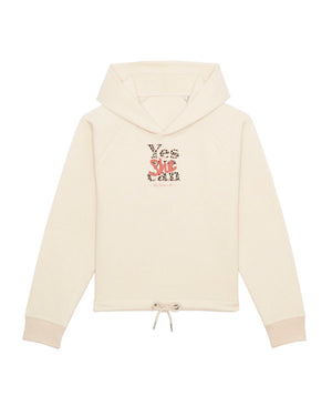 Sweat femme en coton Bio Bobo "Yes she can" léopard