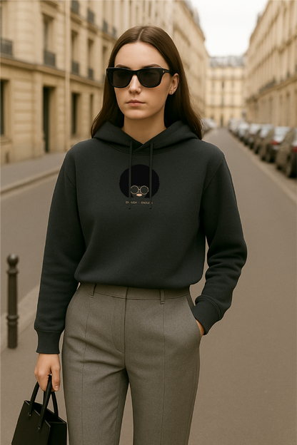 Sweat BOXY à capuche pour femme  "enough is enough "