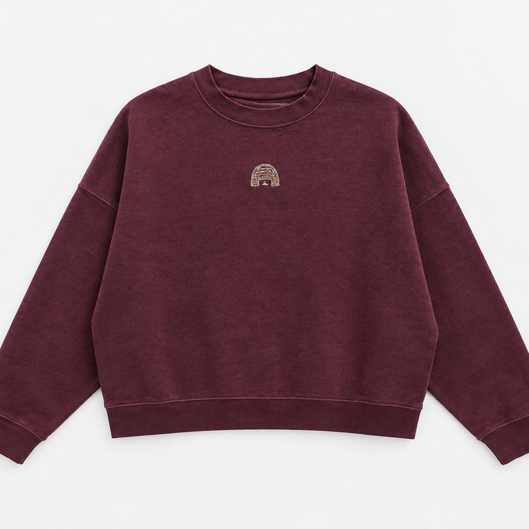 Sweat en TENCEL broderie dorée