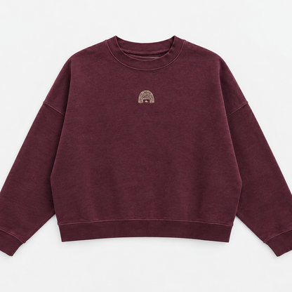 Sweat en TENCEL broderie dorée