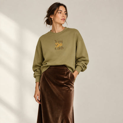 Sudadera con capucha Cropissime para mujer de "Jeanne" en algodón orgánico