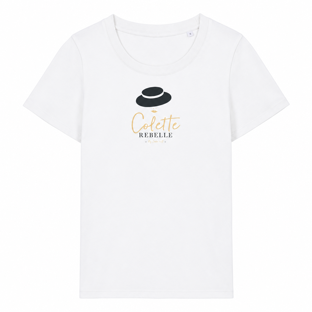 T-shirt blanc avec le logo Colette Rebelle
