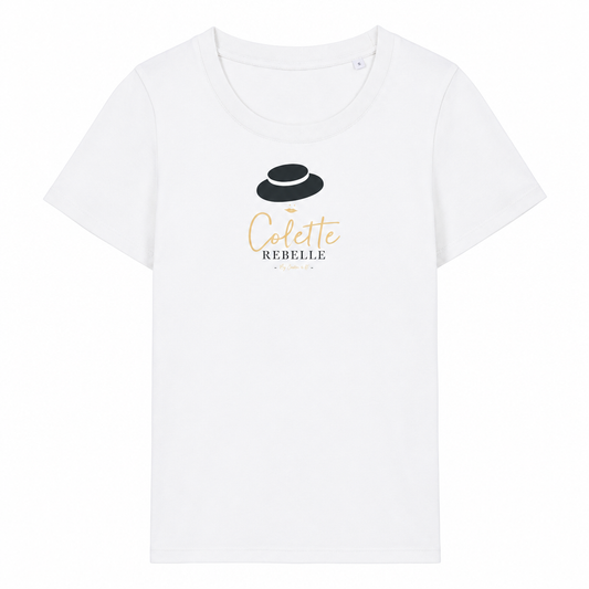 T-shirt blanc avec le logo Colette Rebelle