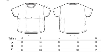 Large women's organic cotton T-shirt "Flower"