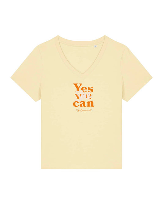 T-shirt femme en coton Bio George "Yes she can"