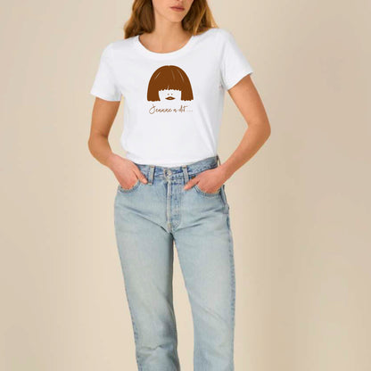 Women's organic cotton T-shirt "Zebra"