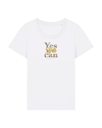 T-shirt femme Rosa en coton Bio " Yes she can "