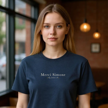 Camiseta grande de mujer de algodón orgánico "Flor"