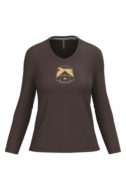 Camiseta de mujer "Iconic" de manga larga de algodón orgánico