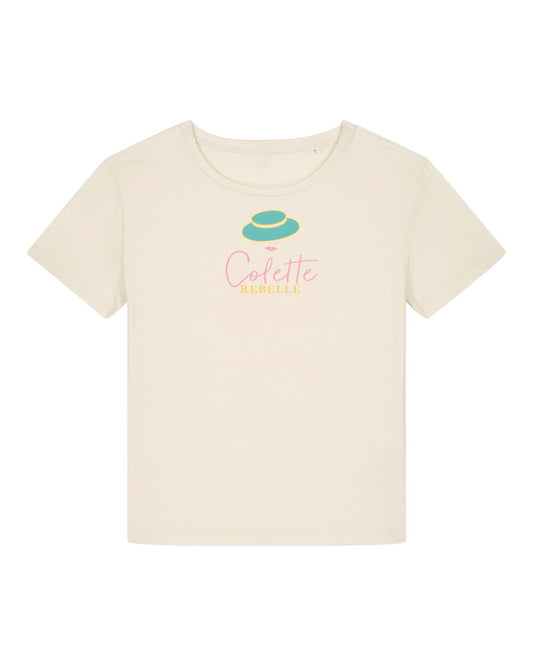 Women's organic cotton T-shirt "Colette the rebel"