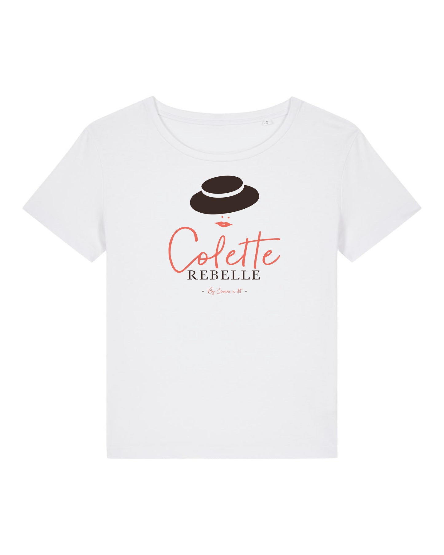 Camiseta de mujer de algodón orgánico "Colette la rebelde"