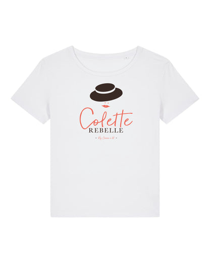 Camiseta de mujer de algodón orgánico "Colette la rebelde"