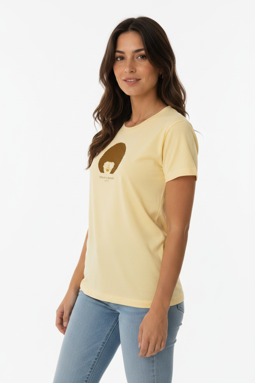 T-shirt femme Rosa en coton Bio " Enough is Enough "
