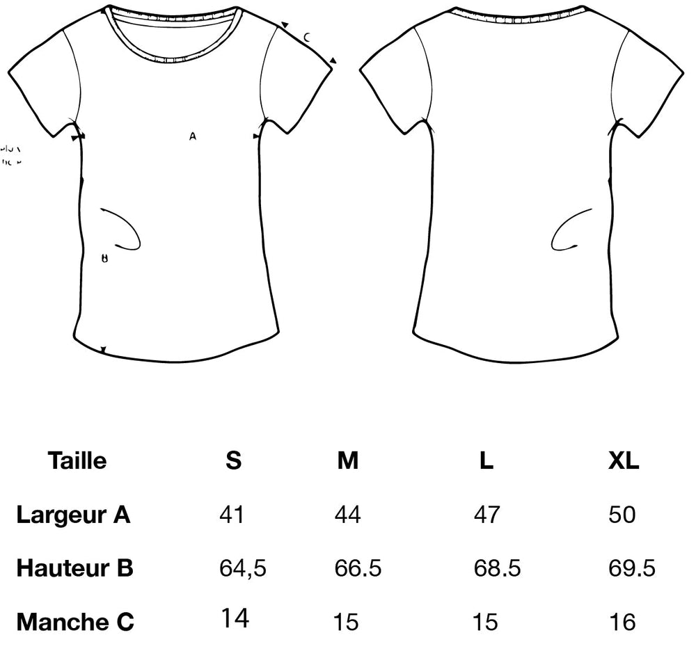 T-shirt femme en coton Bio "Bayadère " visuel minib