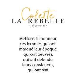 Camiseta de mujer de algodón orgánico "Colette la rebelde"