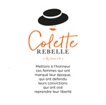 Tee-shirt Nina " Colette la rebelle " en 100% lin