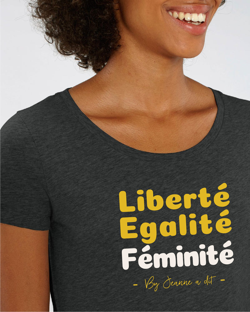 Tee-shirt " Liberté Égalité Feminité " en coton Bio 🌱