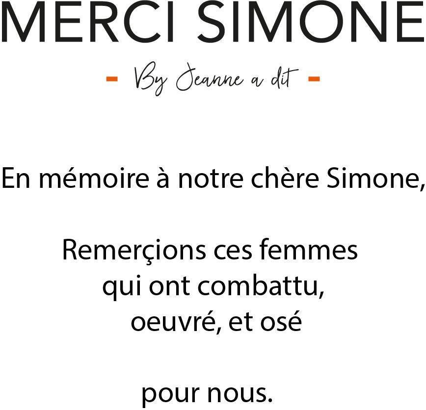 Tunique " Merci Simone " Upcycling 🌱