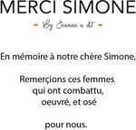 Tunique " Merci Simone " Upcycling 🌱