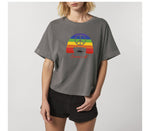 T-shirt femme Large en coton Bio " Peace and Love "