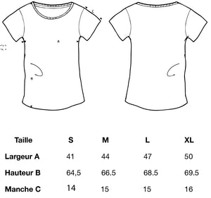 Tee-shirt  basic " Jeanne la Pirate "  coton Bio 🌱